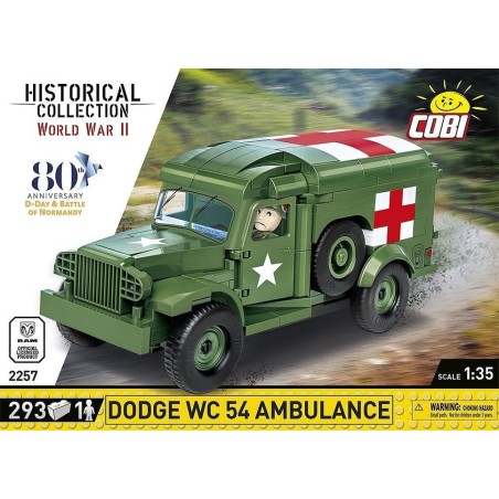 Cobi dodge wc-54 ambulance, toys de diseño cobi-2257