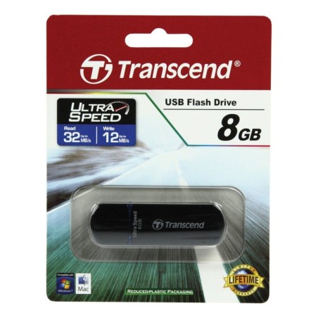 Pendrive transcend jetflash 600 8gb usb2.0 blue read 32 mbyte/s write 12 mbyte/s