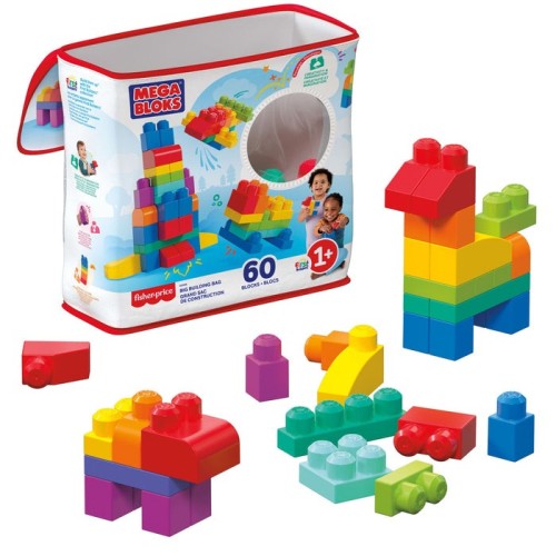 Fisher price klocki mega bloks 60 elementos