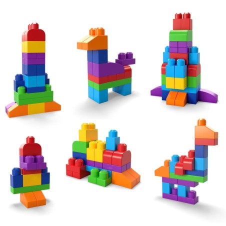 Fisher price klocki mega bloks 60 elementos