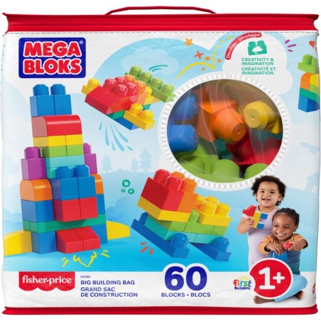 Fisher price klocki mega bloks 60 elementos
