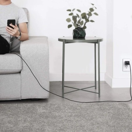 Aukey cb-al05 cable lightning usb de carga rápida de nailon   2m   certificado apple mfi