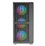 Caja atx semitorre gaming mars gaming mcvault frontal negro de malla vertical 4x120mm argb 3xpci ver
