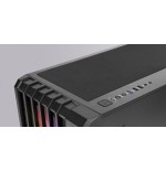 Caja atx semitorre gaming mars gaming mcvault frontal negro de malla vertical 4x120mm argb 3xpci ver