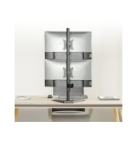 Soporte de mesa con base equip 650128 para 2 pantallas 13"-32" doble brazo vesa standard hasta 9kg p