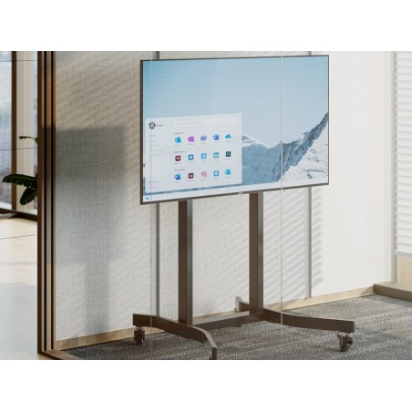 Soporte de suelo motorizado equip 650632 pantalla 55"-100" mando distancia vesa max 800x600 max120kg