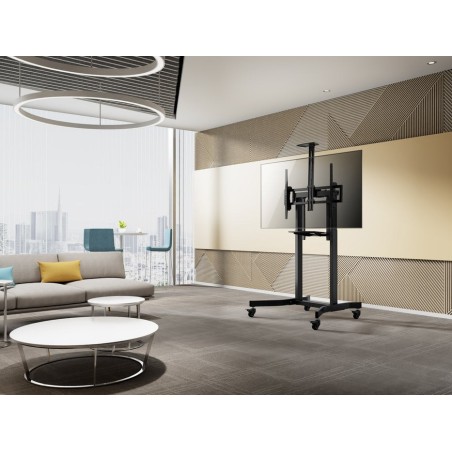 Soporte de suelo motorizado equip 650633 pantalla 55"-100" orientable vesa max 800x600 max120kg