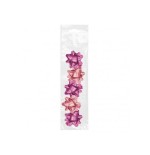 Dohe chic pack de 5 lazos para regalo - forma de estrella - tamaño 5.6cm - rosa