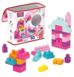 Bolsa mega bloks rosa 60pzs