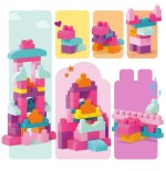 Bolsa mega bloks rosa 60pzs