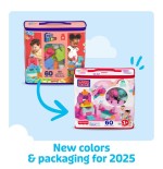 Bolsa mega bloks rosa 60pzs