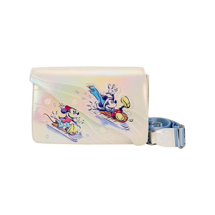 Bandolera winter wonderland mickey and friends disney loungefly