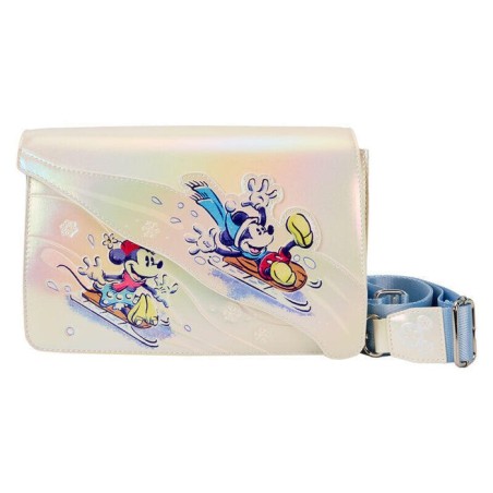 Bandolera winter wonderland mickey and friends disney loungefly