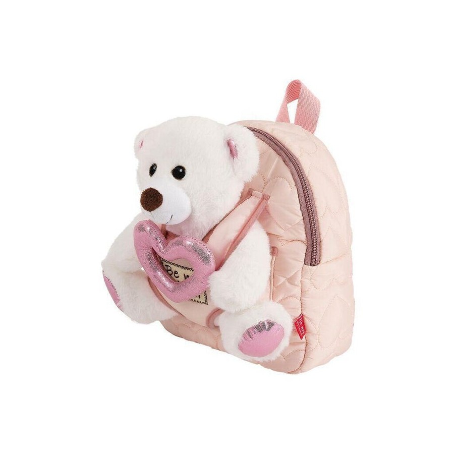 Mochila + peluche oso teddy 27cm