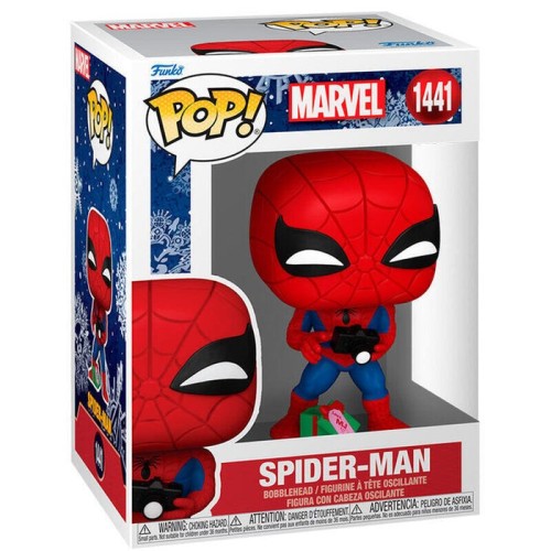 Figura pop marvel spider-man with gift