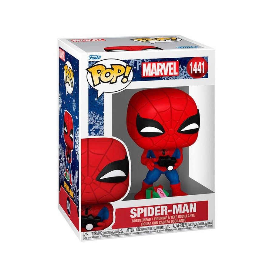 Figura pop marvel spider-man with gift