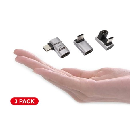 Equip adaptador usb 4.0 - usb-c 40gbps, 240w pd, 3er-pack gr