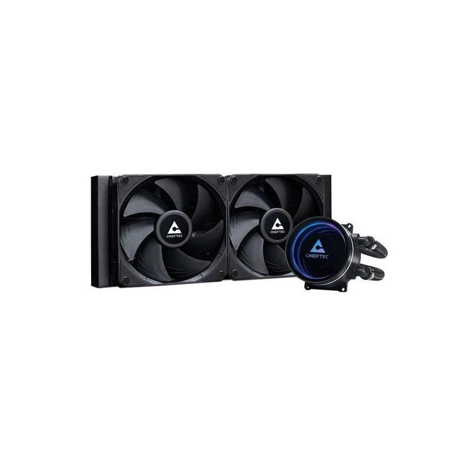 Chieftec iceberg 240 dark, refrigeración por agua negro