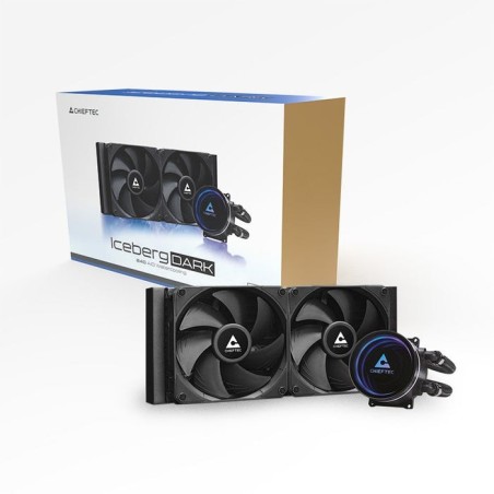Chieftec iceberg 240 dark, refrigeración por agua negro