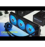 Chieftec iceberg 240 dark, refrigeración por agua negro