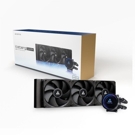 Chieftec iceberg 360 dark, refrigeración por agua negro