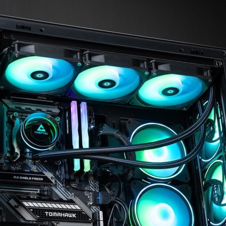 Chieftec iceberg 360 rgb, refrigeración por agua negro clc-360-rgb
