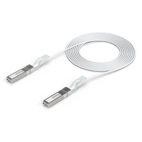 Cable ubiquiti uacc-uplink-sfp28-3m de fibra óptica e infiniband blanco