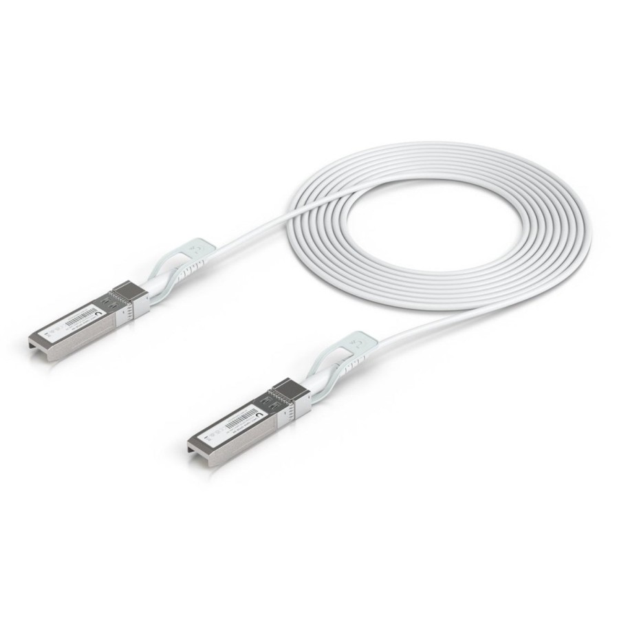 Cable ubiquiti uacc-uplink-sfp28-3m de fibra óptica e infiniband blanco