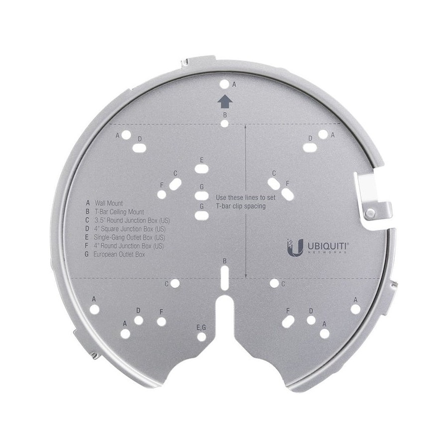 Accesorio ubiquiti u-pro-mp unifi montaje para ac pro, ac hd, ac shd y posterior