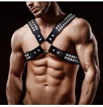 Adonis arnés masculino para el pecho cuero vegano