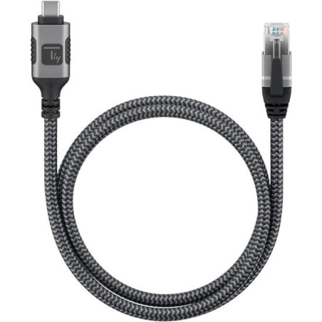 Cable techly usb-c macho to ethernet rj45 macho  1m