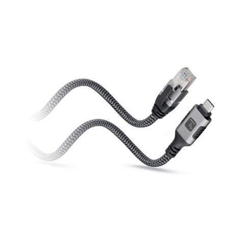 Cable techly usb-c macho to ethernet rj45 macho  1m