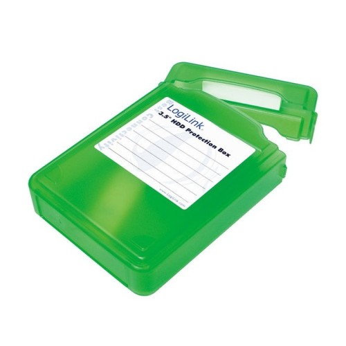 Funda de protección de disco duro logilink para hdd de 3.5 ", verde