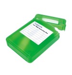 Funda de protección de disco duro logilink para hdd de 3.5 ", verde
