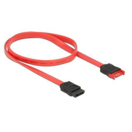 Delock cable sata 6 gb/s verlängerung 50 cm rojo