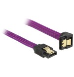 Delock cable sata 6gb/s 20cm violetat un/ge metall premium