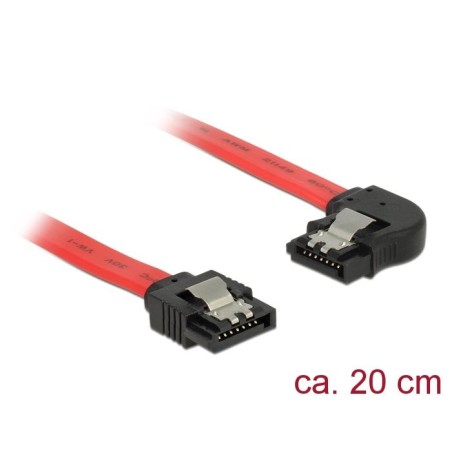 Delock cable sata 6 gb/s macho gerade  sata macho links