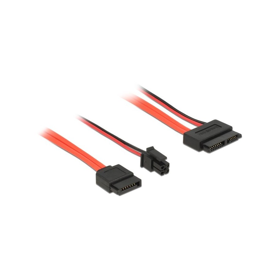 Delock cable slim sata 6 gb/s 13 pin hembra  sata 7 pin