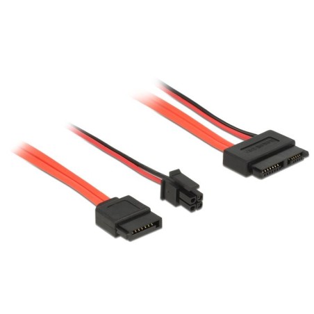Delock cable slim sata 6 gb/s 13 pin hembra  sata 7 pin