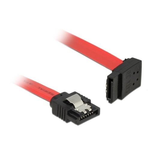 Delock cable sata 6 gb/s gerade  sata oben 20 cm rojo