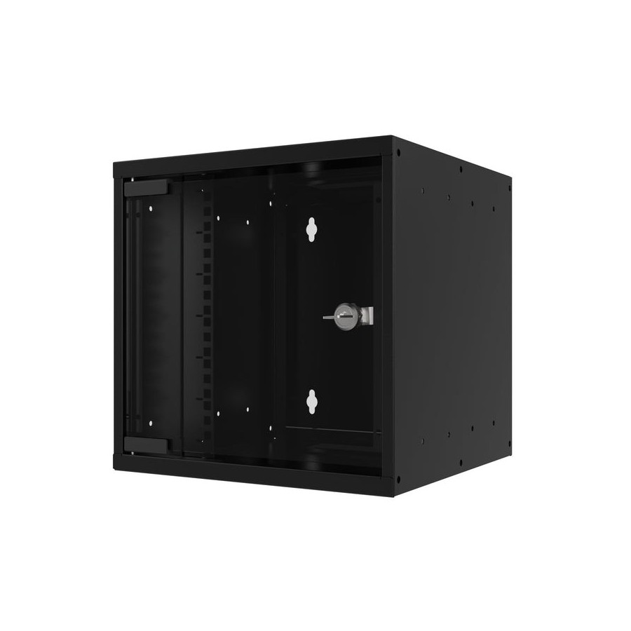 Armario efb elektronik wgb-1004ts.30  rack 9u bastidor de pared negro