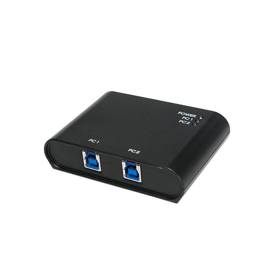 Logilink ua0216 hub interruptor usb 3.0 de 2 puertos 5000 mbit/s negro