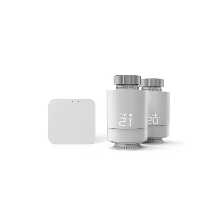 Hama control intel. calefacción por wifi, 2 therm. inteligentes + base