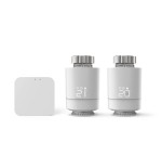 Hama control intel. calefacción por wifi, 2 therm. inteligentes + base