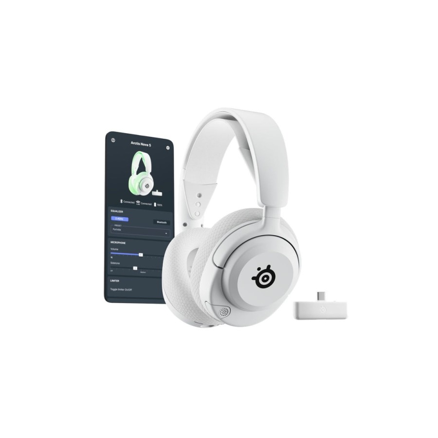 Auriculares  steelseries arctis nova 5x wireless gaming negro 61677
