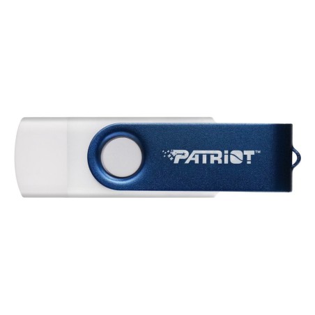 Memoria usb patriot xporter x550 64gb azul/blanco, usb-a y usb-c 3.2 gen 1 ps64gx550aad