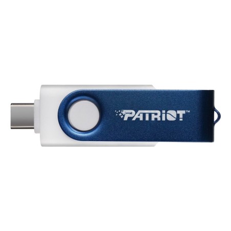 Memoria usb patriot xporter x550 32gb azul/blanco, usb-a y usb-c 3.2 gen 1 ps32gx550aad