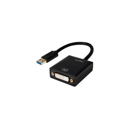 Logilink ua0232 adaptador de cable usb 3.0 dvi negro