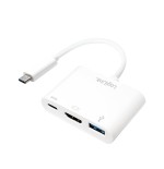 Logilink conversor usb 3.1 tipo c a hdmi + usb, con puerto de carga ua0258