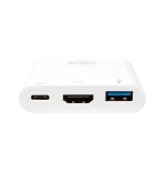 Logilink conversor usb 3.1 tipo c a hdmi + usb, con puerto de carga ua0258
